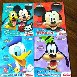 Disney Smart Pad Interactive Mickey Mouse Club House Book Set of 4